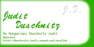 judit duschnitz business card